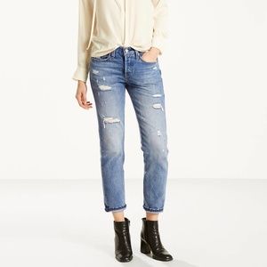 Levis 501 Ripped Taper Jeans Size 29